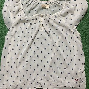 Hollister polka dot shirt